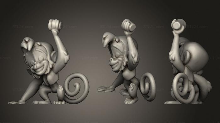 Animal figurines (Abu, STKJ_2590) 3D models for cnc